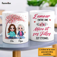 Personalized French Love Between Mom And Daughter Mug 30892 thumb 1