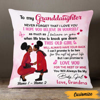Personalized BWA Daughter Granddaughter Mom Grandma Pillow DB182 95O47 thumb 1