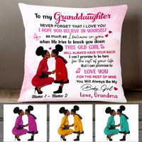 Personalized BWA Daughter Granddaughter Mom Grandma Pillow DB182 95O47 thumb 1