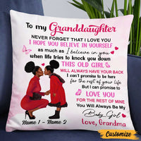 Personalized BWA Daughter Granddaughter Mom Grandma Pillow DB182 95O47 thumb 1