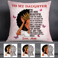 Personalized Mom To My Daughter Pillow DB183 87O57 thumb 1