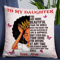 Personalized Mom To My Daughter Pillow DB183 87O57 thumb 1