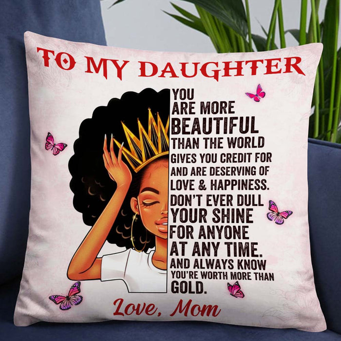 Personalized Mom To My Daughter Pillow DB183 87O57 1