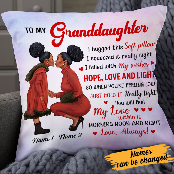 Personalized BWA Daughter Granddaughter Mom Grandma Pillow DB181 30O24 1