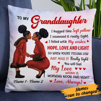 Personalized BWA Daughter Granddaughter Mom Grandma Pillow DB181 30O24 thumb 1