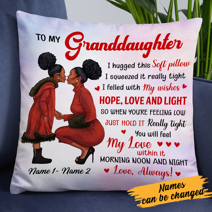 Personalized BWA Daughter Granddaughter Mom Grandma Pillow DB181 30O24 1