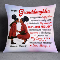 Personalized BWA Daughter Granddaughter Mom Grandma Pillow DB181 30O24 thumb 1