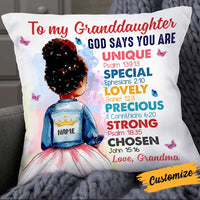Personalized BWA Daughter Granddaughter Mom Grandma Pillow DB187 30O34 thumb 1