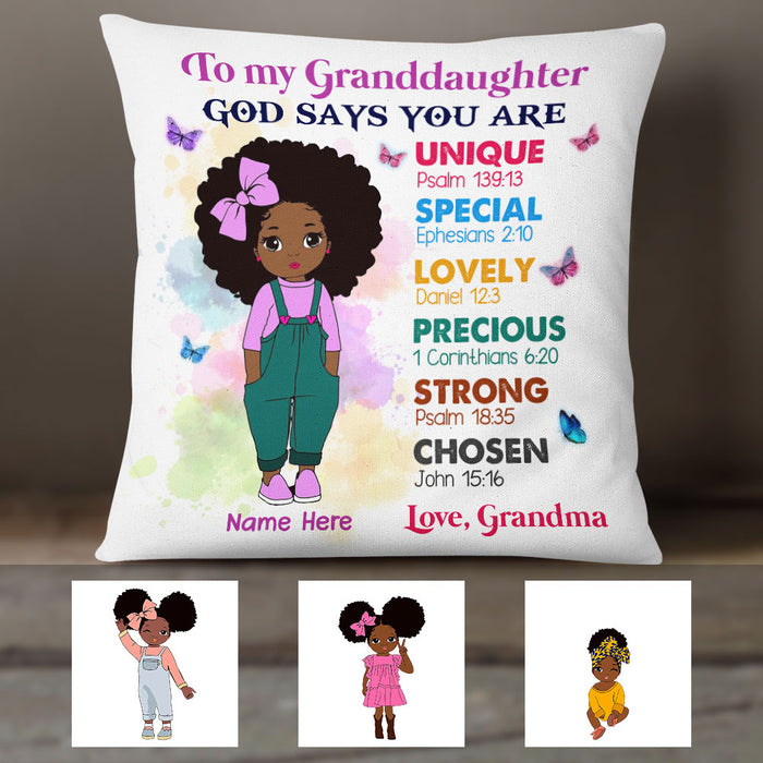 Personalized BWA Daughter Granddaughter Mom Grandma Pillow DB182 30O36 1