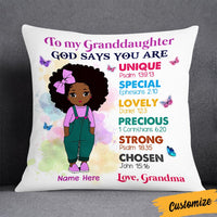 Personalized BWA Daughter Granddaughter Mom Grandma Pillow DB182 30O36 thumb 1