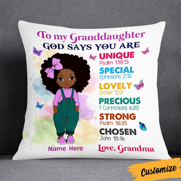Personalized BWA Daughter Granddaughter Mom Grandma Pillow DB182 30O36 1