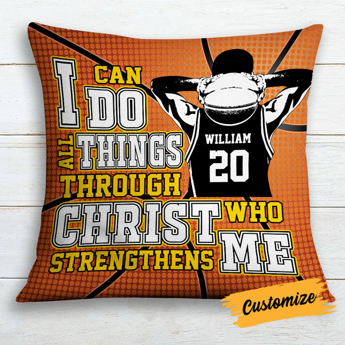 Personalized Love Basketball Pillow DB187 30O18 1