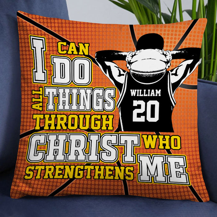 Personalized Love Basketball Pillow DB187 30O18 1