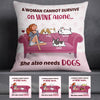 Personalized Dog And Wine Custom Pillow SB252 67O58 (Insert Included) 1