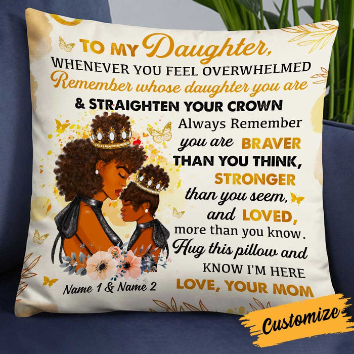 Personalized Mom Grandma BWA Daughter Granddaughter Pillow DB181 81O34 1