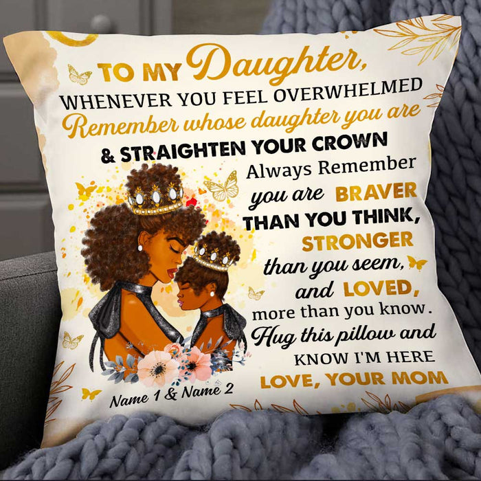 Personalized Mom Grandma BWA Daughter Granddaughter Pillow DB181 81O34 1