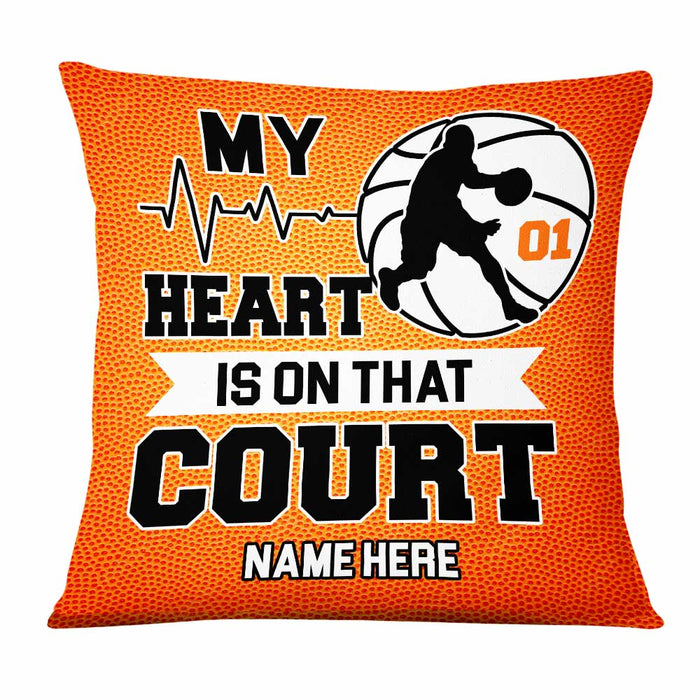 Personalized Love Basketball Pillow DB187 87O47 1