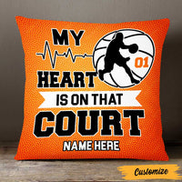 Personalized Love Basketball Pillow DB187 87O47 thumb 1
