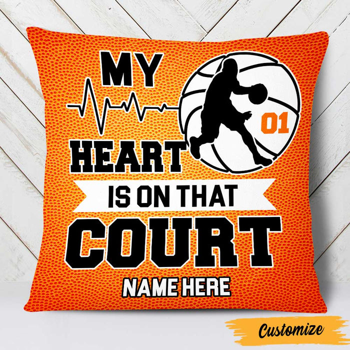 Personalized Love Basketball Pillow DB187 87O47 1