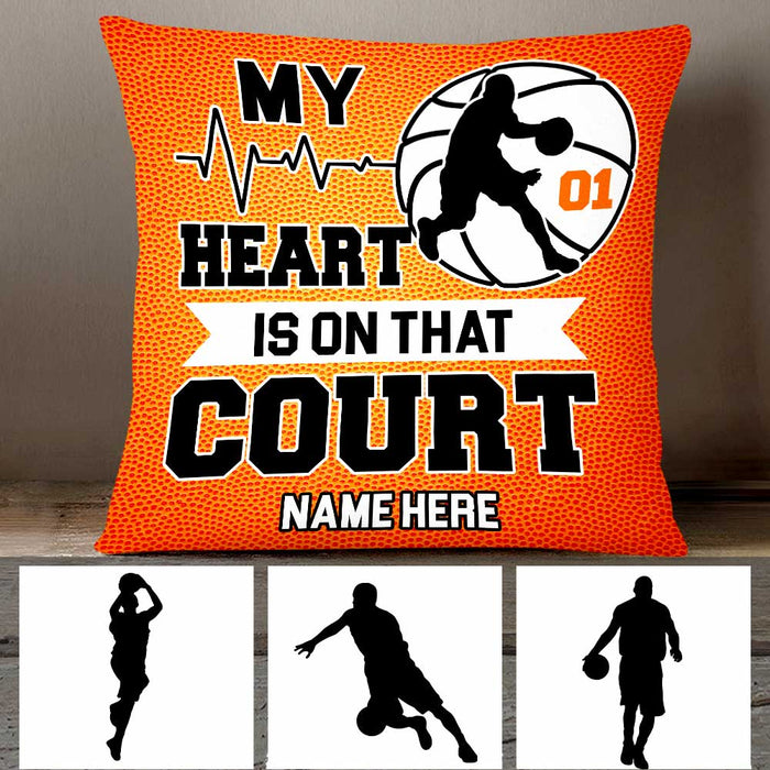 Personalized Love Basketball Pillow DB187 87O47 1