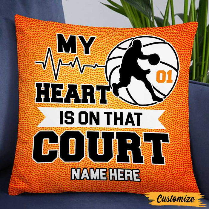 Personalized Love Basketball Pillow DB187 87O47 1
