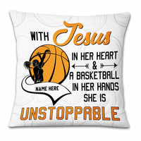 Personalized Love Basketball Pillow DB186 87O23 thumb 1