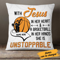 Personalized Love Basketball Pillow DB186 87O23 thumb 1
