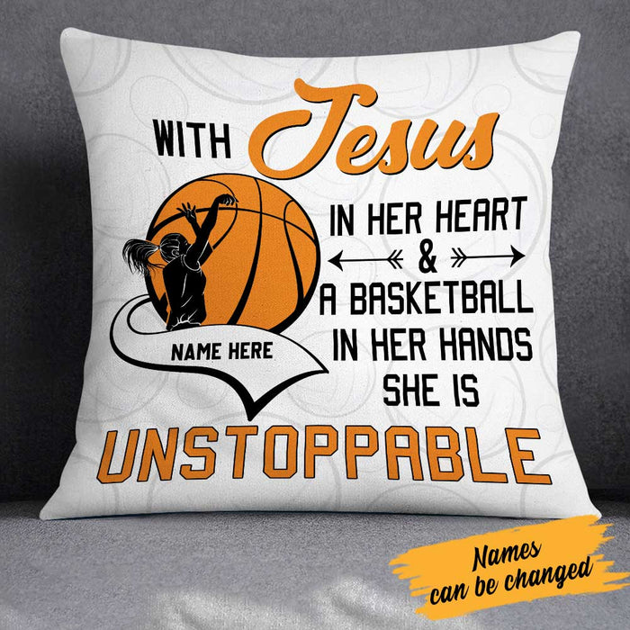 Personalized Love Basketball Pillow DB186 87O23 1