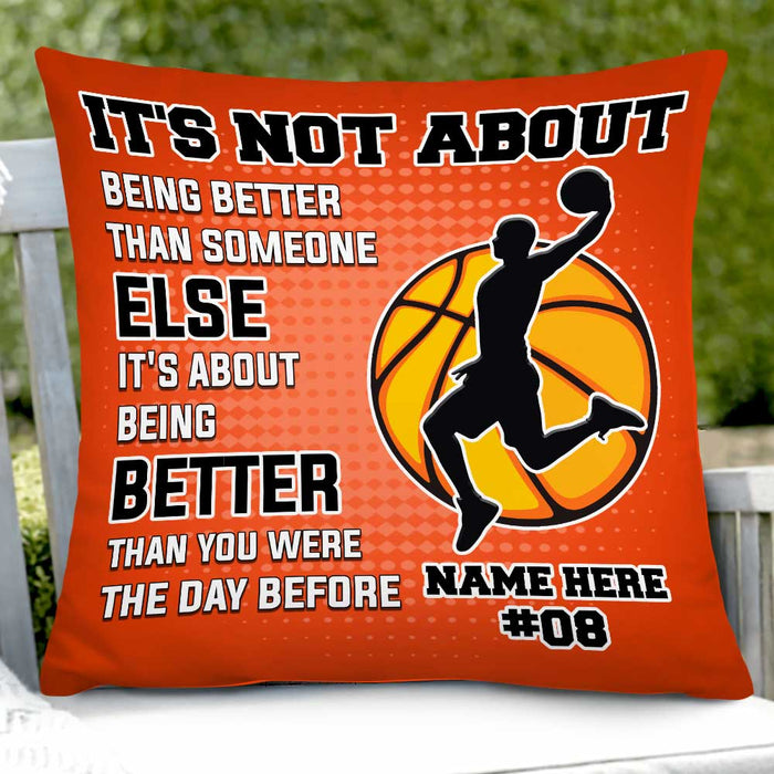 Personalized Love Basketball Pillow DB183 26O47 1
