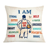 Personalized Love Basketball Player Pillow DB183 95O57 thumb 1