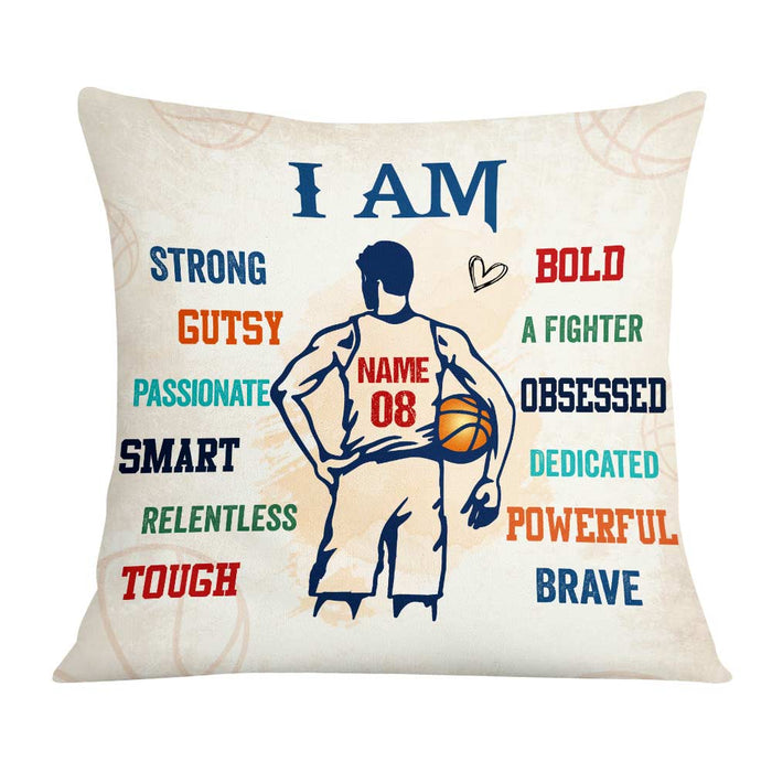 Personalized Love Basketball Player Pillow DB183 95O57 1