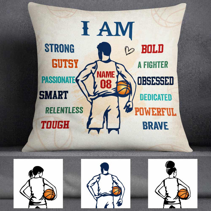 Personalized Love Basketball Player Pillow DB183 95O57 1