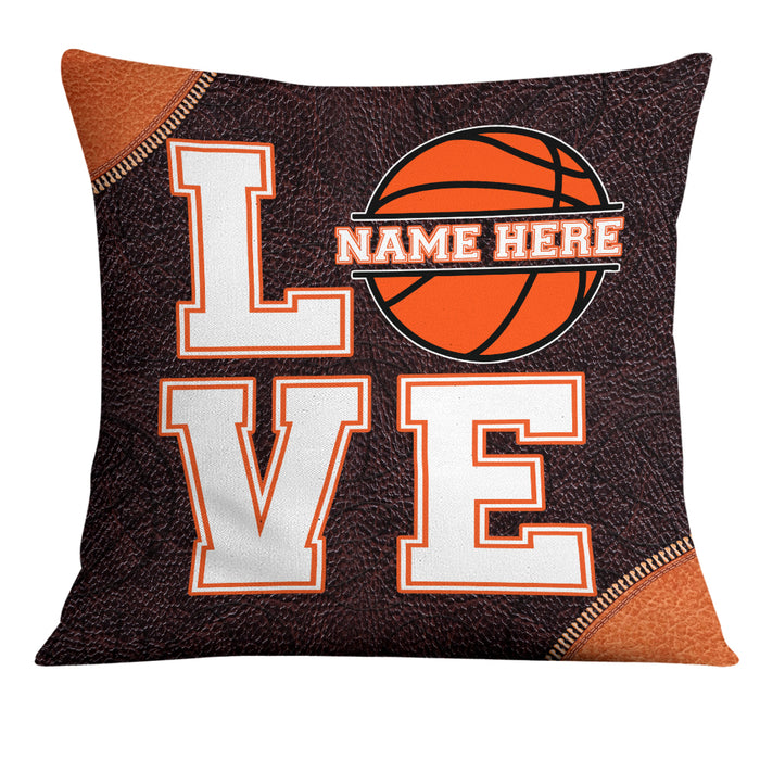 Personalized Love Basketball Pillow DB186 30O19 1