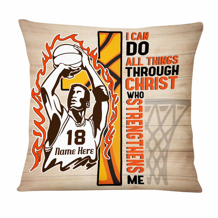 Personalized Love Basketball Player Pillow DB185 95O47 1