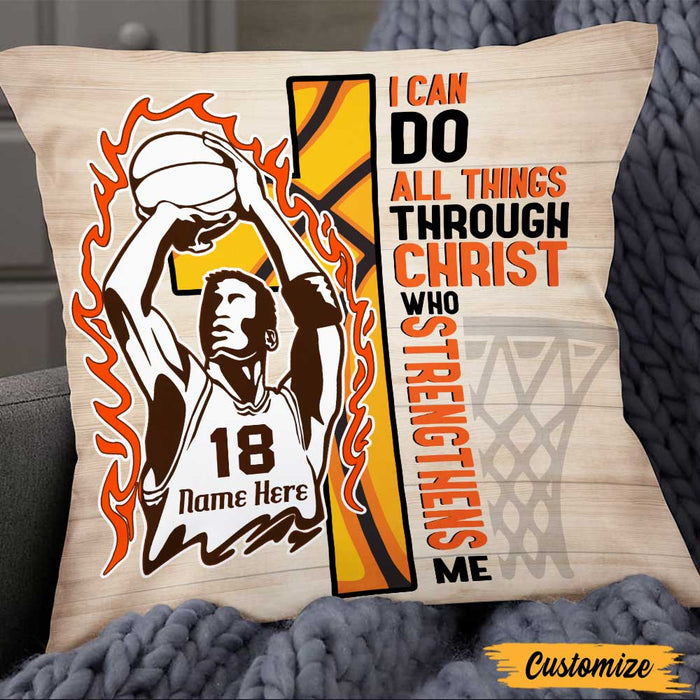 Personalized Love Basketball Player Pillow DB185 95O47 1