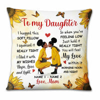 Personalized Sunflower Daughter Pillow DB185 23O23 thumb 1