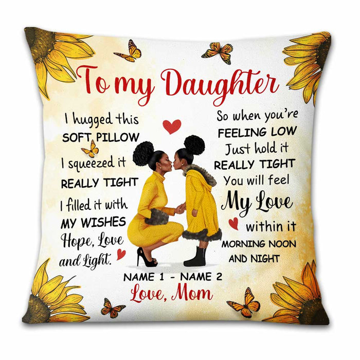 Personalized Sunflower Daughter Pillow DB185 23O23 1