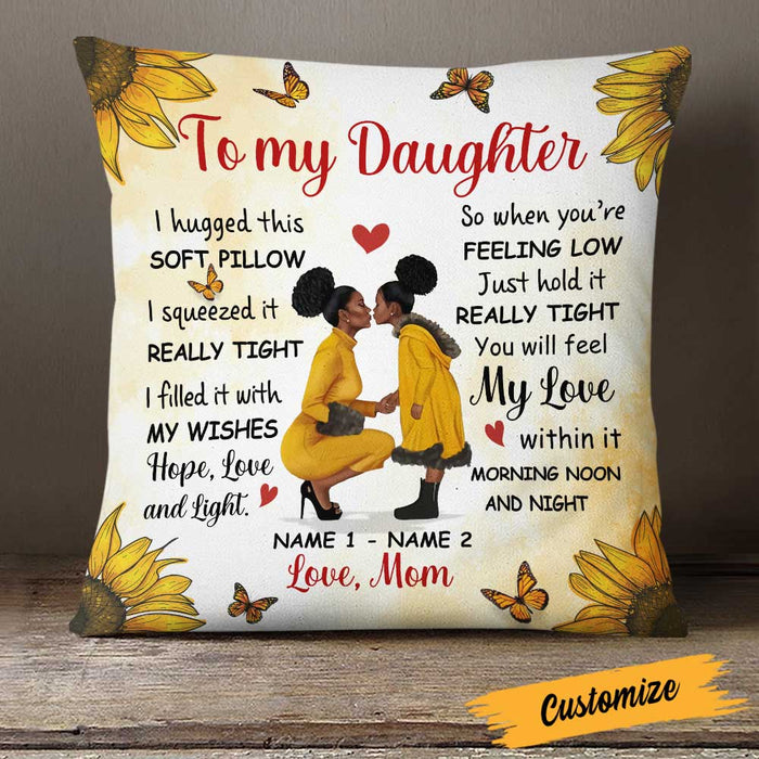 Personalized Sunflower Daughter Pillow DB185 23O23 1