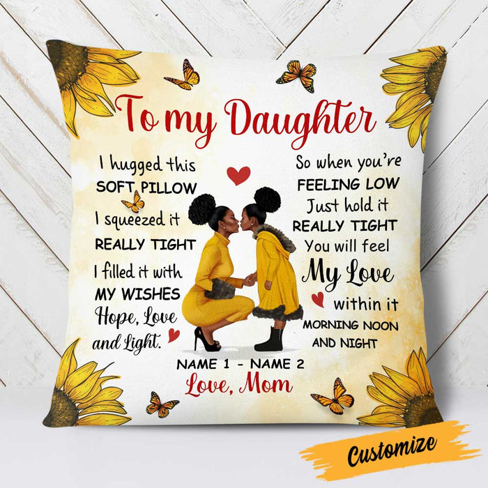 Personalized Sunflower Daughter Pillow DB185 23O23 1