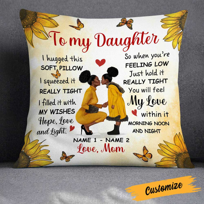 Personalized Sunflower Daughter Pillow DB185 23O23 1
