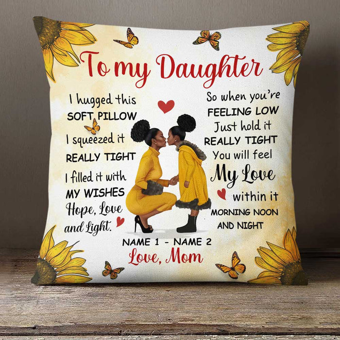 Personalized Sunflower Daughter Pillow DB185 23O23 1