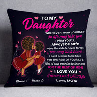 Personalized Mom Grandma BWA Daughter Granddaughter Pillow DB201 23O53 thumb 1