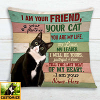 Personalized Cat Photo Friend Pillow DB209 95O34 thumb 1