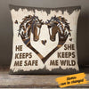 Personalized Couple Love Horse Pillow DB204 95O23 1