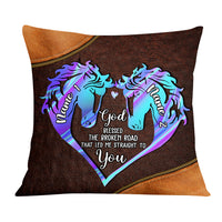 Personalized Couple Horse Pillow DB201 30O57 thumb 1