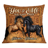 Personalized Horse Couple Love Pillow DB201 87O53 thumb 1