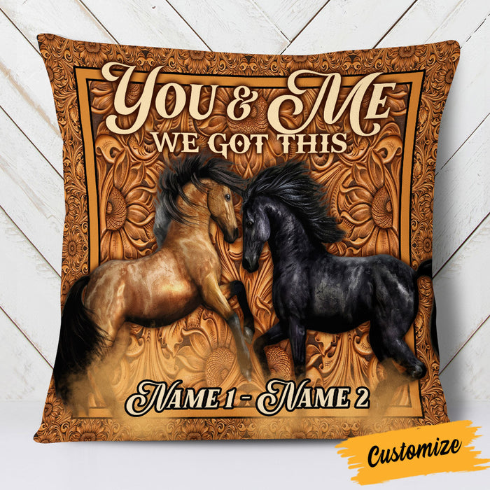 Personalized Horse Couple Love Pillow DB201 87O53 1