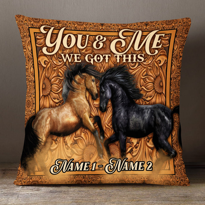 Personalized Horse Couple Love Pillow DB201 87O53 1