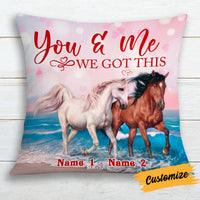 Personalized Couple Love Horse Pillow DB202 26O19 thumb 1
