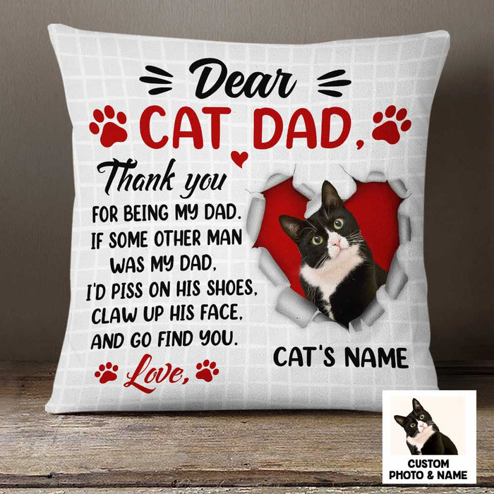 Personalized Cat Photo Pillow DB202 30O23 1